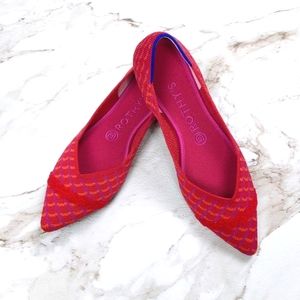 ROTHYS *Limited Edition* Pomegranate Grid Pointed Flats